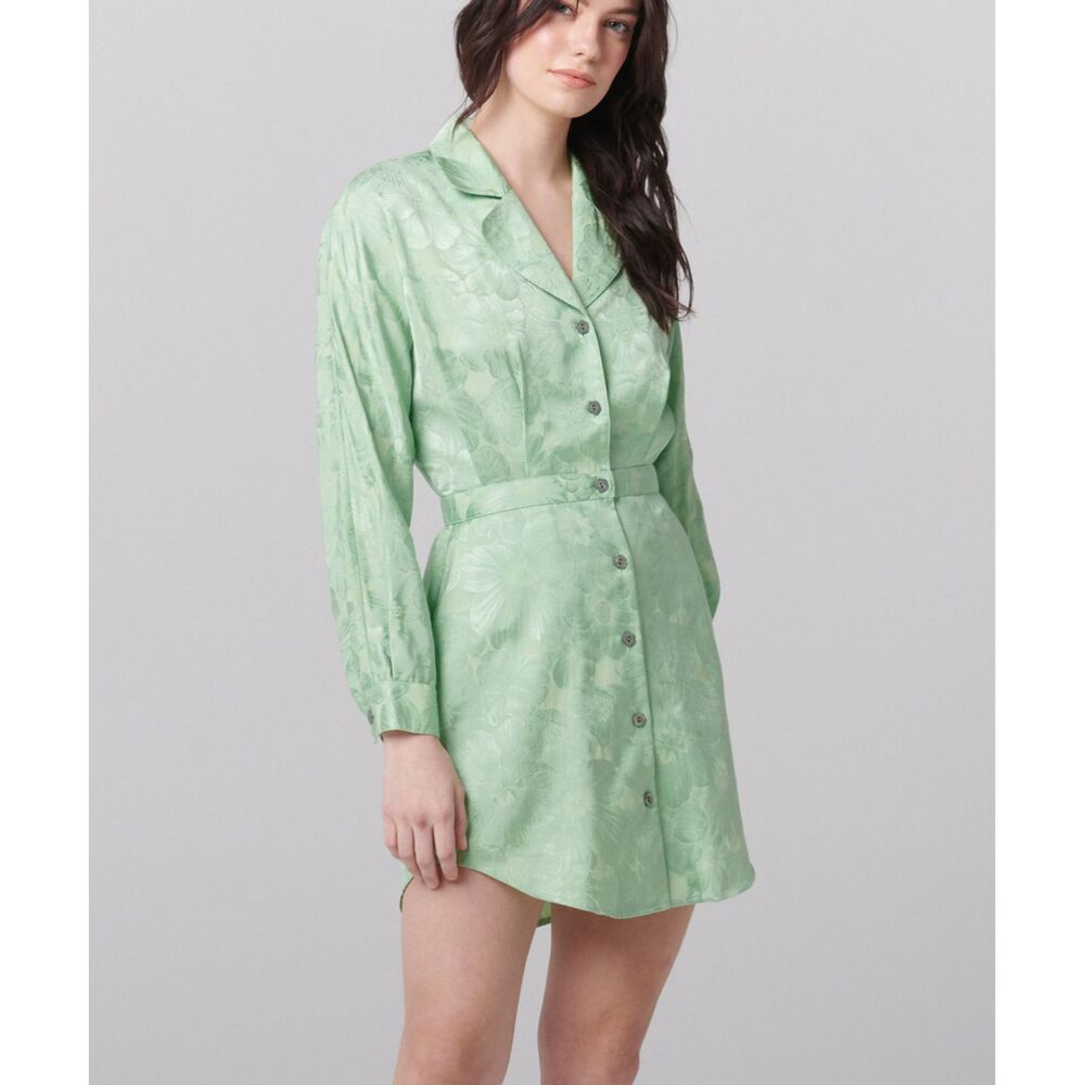 ELLIE MAE Meredith Jacquard Shirt Dress Sweet Pea NWT Sz4